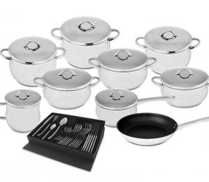 Conjunto de 9 peças Domus + faqueiro Silampos